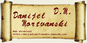 Danijel Mortvanski vizit kartica